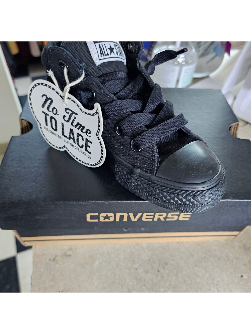 Converse All Star CT Axel Mid Black/Black Junior Sneakers Size 12 US